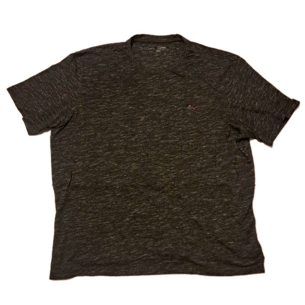 Greg Norman Men’s XXL Dark Gray T-Shirt 100% Cotton Short Sleeve Casual Top Golf